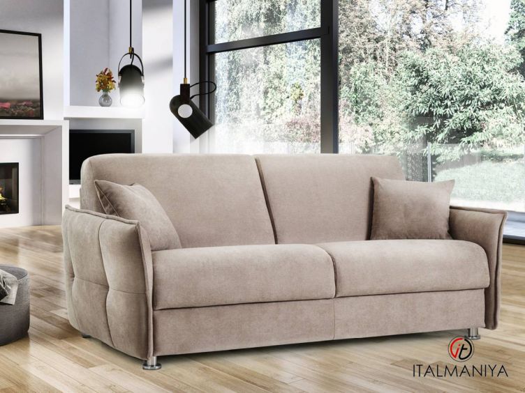 Фото 1 - Диван Zelig фабрики Aerre Italia (производство Италия) из массива дерева в обивке из ткани в современном стиле