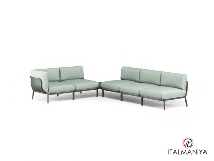 Фото 1 - Диван Cabla Lounge Corner 5036+5037+5038+5039+5051 фабрики EMU (производство Италия) из металла в обивке из ткани в современном стиле