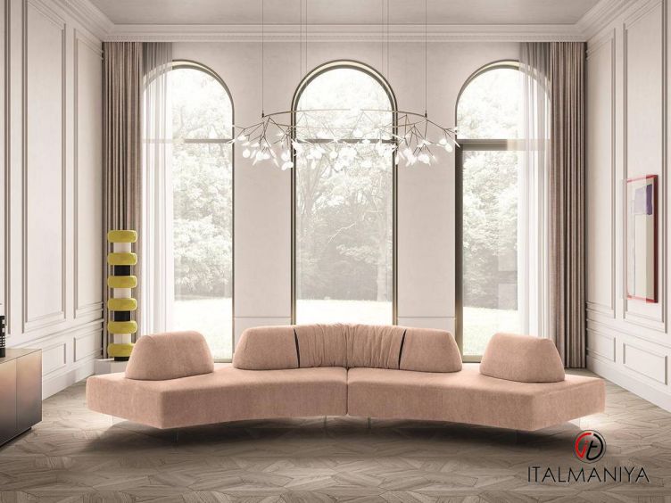 Фото 1 - Диван SoftLiving Gravity Sectional фабрики Felis (производство Италия) из массива дерева в обивке из ткани в современном стиле