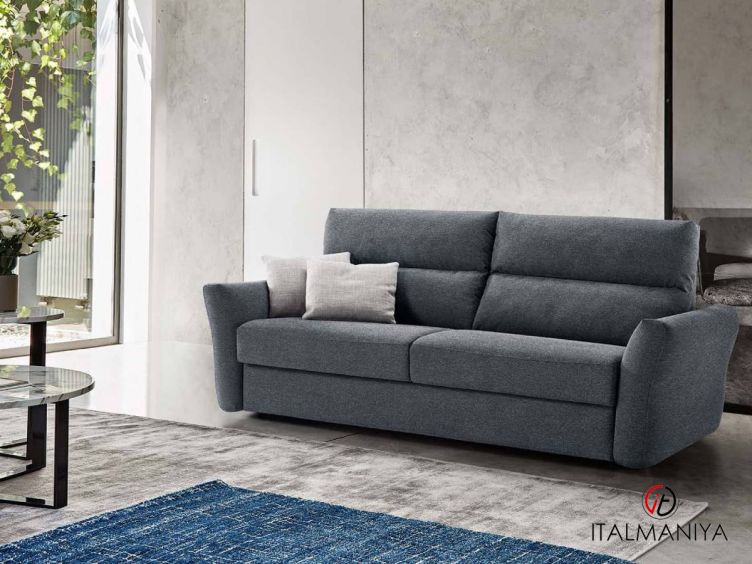 Фото 1 - Диван Riva comfort фабрики Rosini Divani (производство Италия) из массива дерева в обивке из ткани в современном стиле