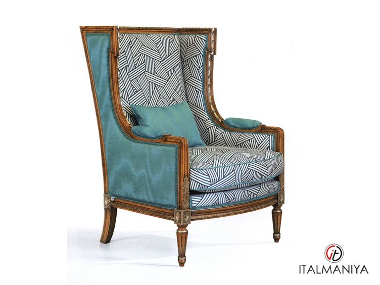 Фото 1 - Кресло Dorotea фабрики Zanaboni из массива дерева в обивке из ткани в классическом стиле