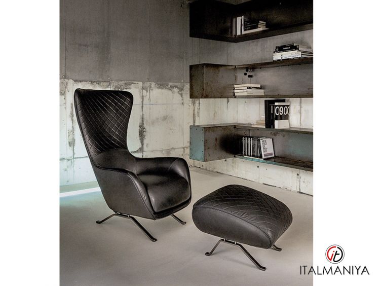 Фото 1 - Кресло Sin Seaty фабрики Arketipo из металла в обивке из кожи в современном стиле