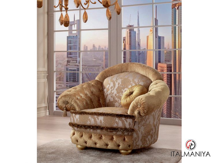 Фото 1 - Кресло Vittoria фабрики Sat из массива дерева в классическом стиле