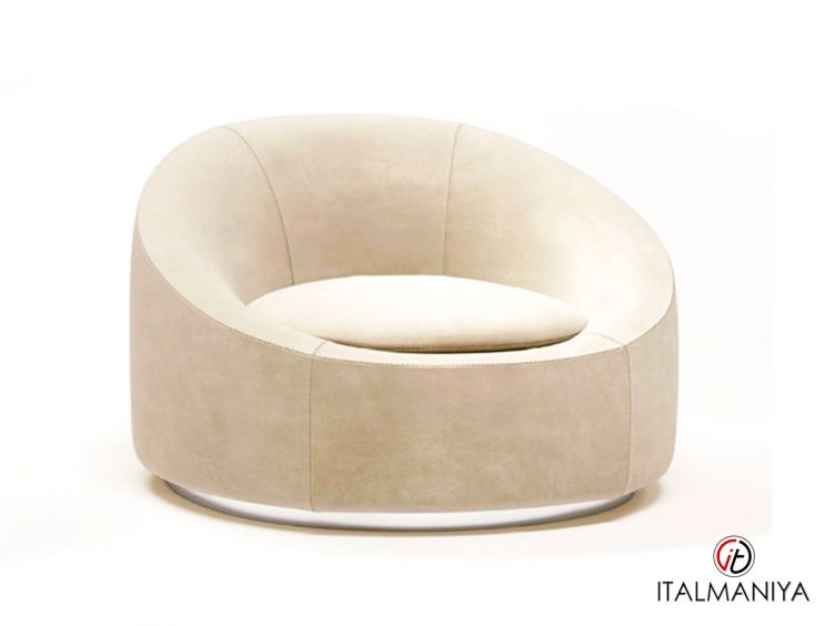 Фото 1 - Кресло Corsini фабрики Bm Style из массива дерева в обивке из кожи в стиле арт-деко