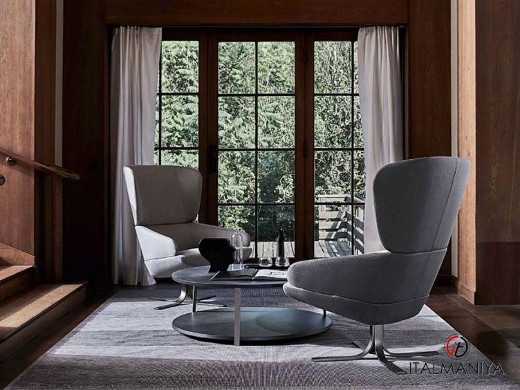 Фото 1 - Кресло Cut фабрики Ditre Italia из металла в обивке из ткани в современном стиле
