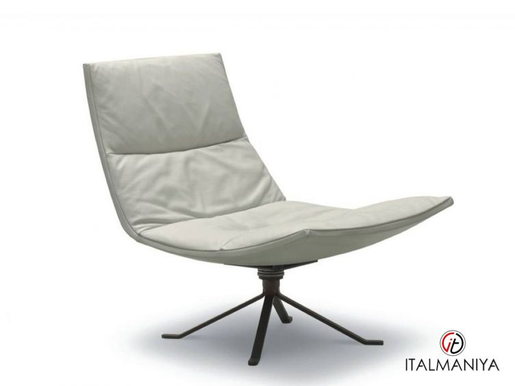 Фото 1 - Кресло Lounge фабрики Ditre Italia из металла в обивке из ткани в современном стиле