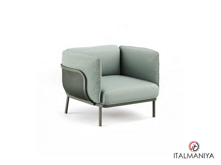 Фото 1 - Кресло Cabla Lounge 5036+5038+5039 фабрики EMU (производство Италия) из металла в обивке из ткани в современном стиле