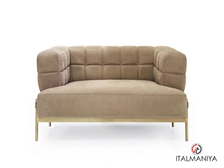 Фото 1 - Кресло V220 фабрики Formitalia (производство Италия) из металла в обивке из кожи в современном стиле