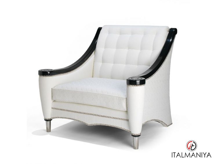 Фото 1 - Кресло P521 фабрики Francesco Molon из массива дерева в обивке из ткани в стиле арт-деко