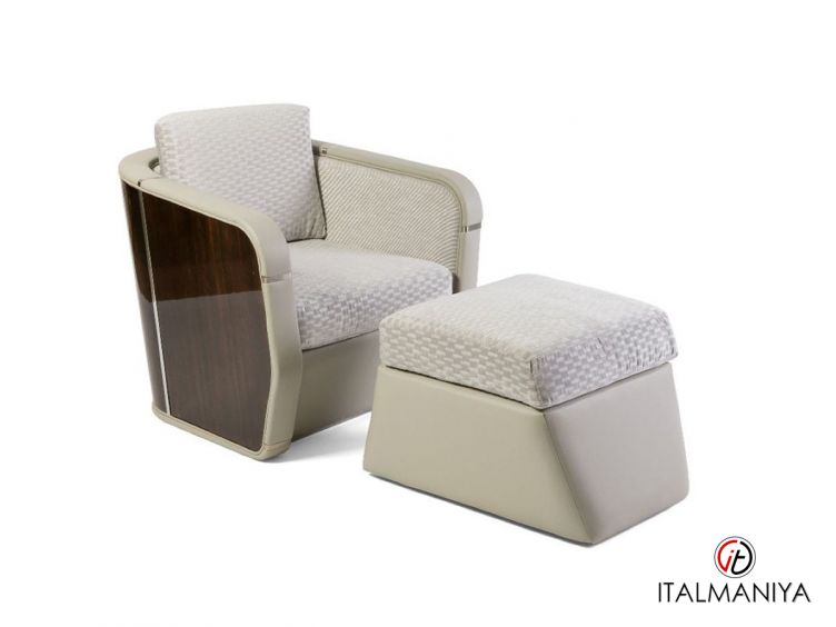 Фото 1 - Кресло P547 фабрики Francesco Molon из массива дерева в обивке из ткани в стиле арт-деко