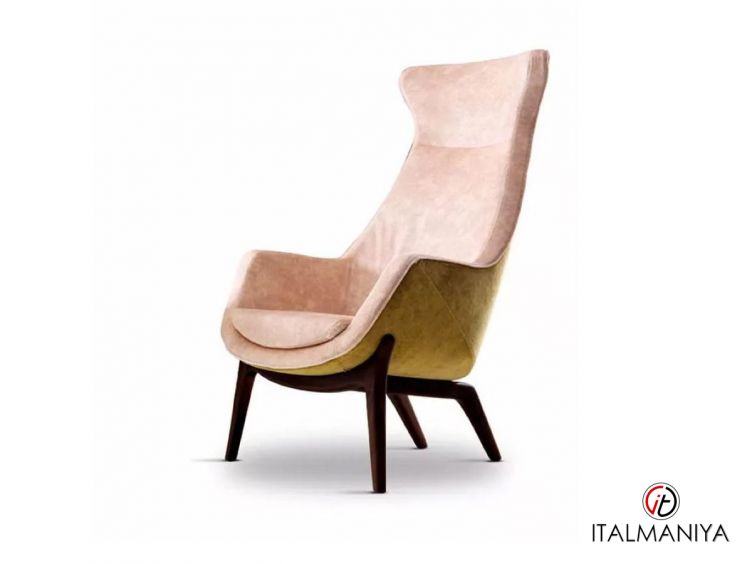 Фото 1 - Кресло Wilde 720618 фабрики Grilli из массива дерева в обивке из ткани в современном стиле