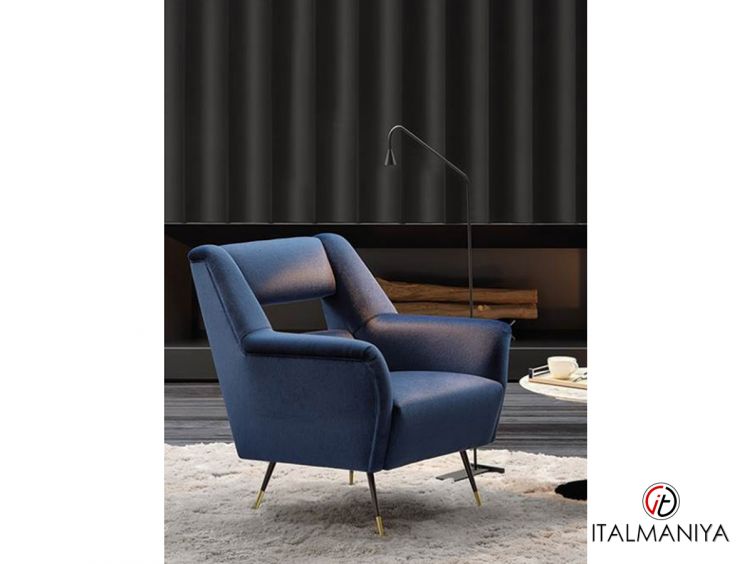 Фото 1 - Кресло Albert & Ile с фигурной спинкой фабрики Minotti из металла в современном стиле