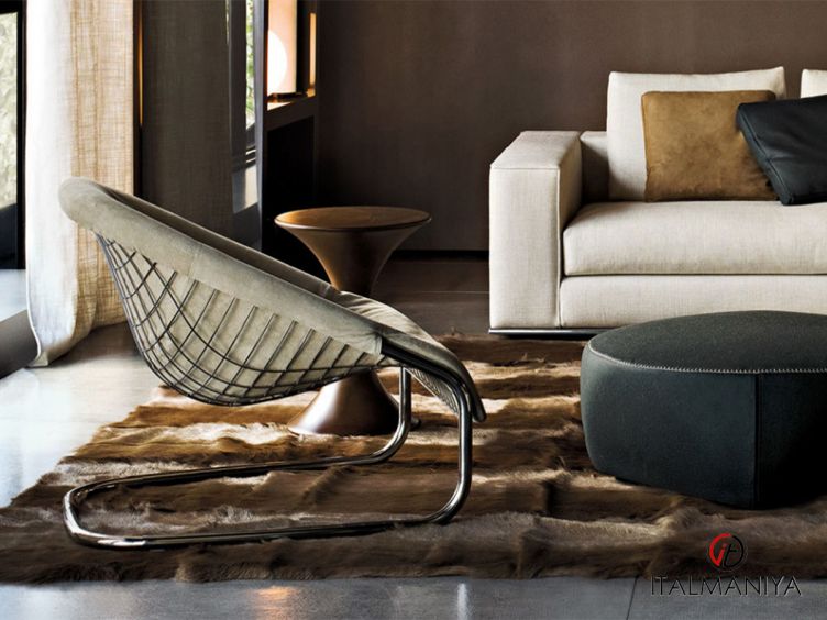 Фото 1 - Кресло Cortina фабрики Minotti из металла в современном стиле