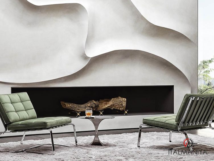 Фото 1 - Кресло Delaunay Quilt фабрики Minotti из металла в современном стиле