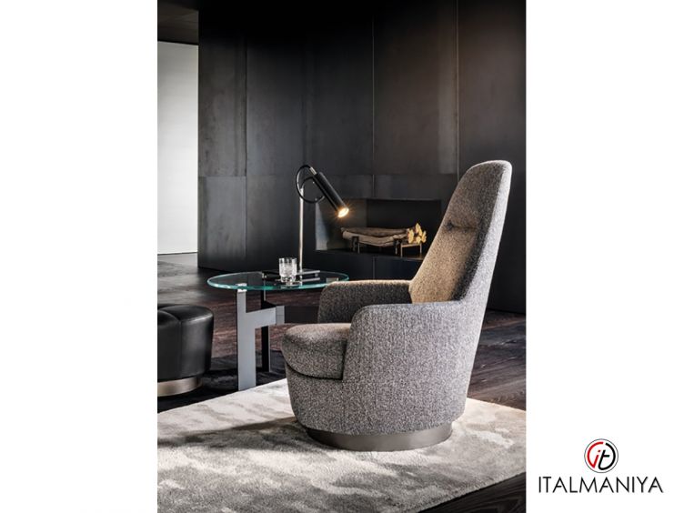 Фото 1 - Кресло Jacques высокое фабрики Minotti из металла в современном стиле