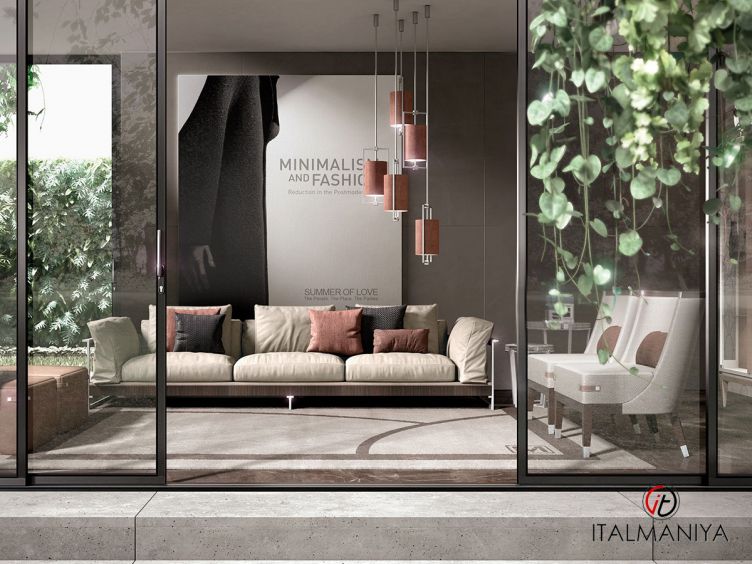 Фото 1 - Мягкая мебель Mascari фабрики Valderamobili из массива дерева в современном стиле