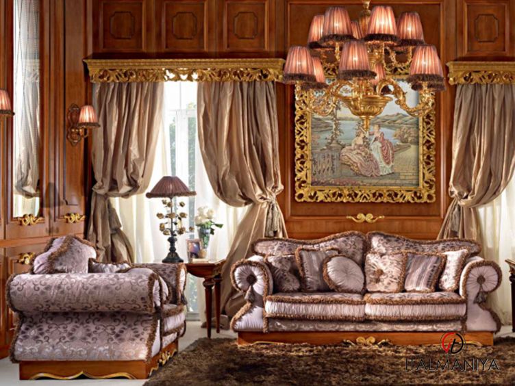 Фото 1 - Мягкая мебель Mon Amour коллекция 447 фабрики Bitossi из массива дерева в классическом стиле