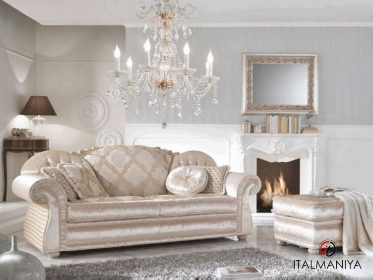 Фото 1 - Мягкая мебель Romantic фабрики Cis Salotti из массива дерева в классическом стиле