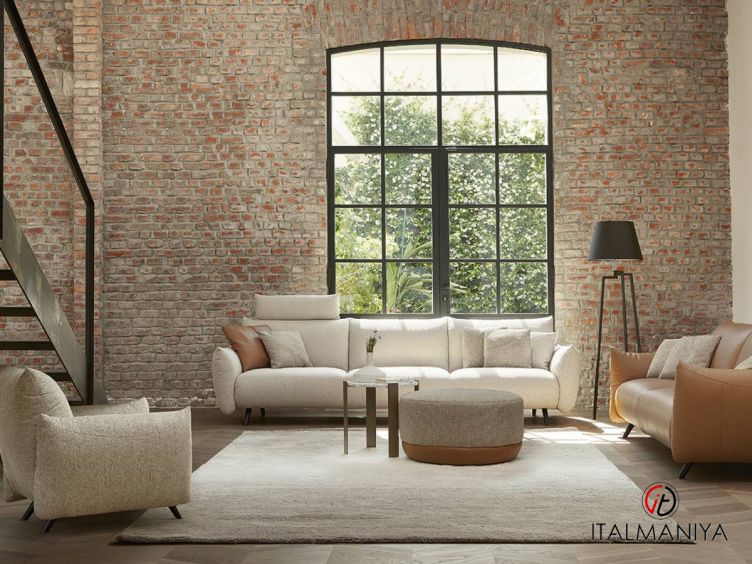 Фото 1 - Мягкая мебель Portofino фабрики Rosini Divani (производство Италия) из массива дерева в современном стиле