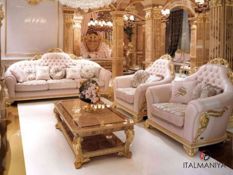 Фото 1 - Мягкая мебель Grand Palace фабрики Socci Anchise из массива дерева в классическом стиле