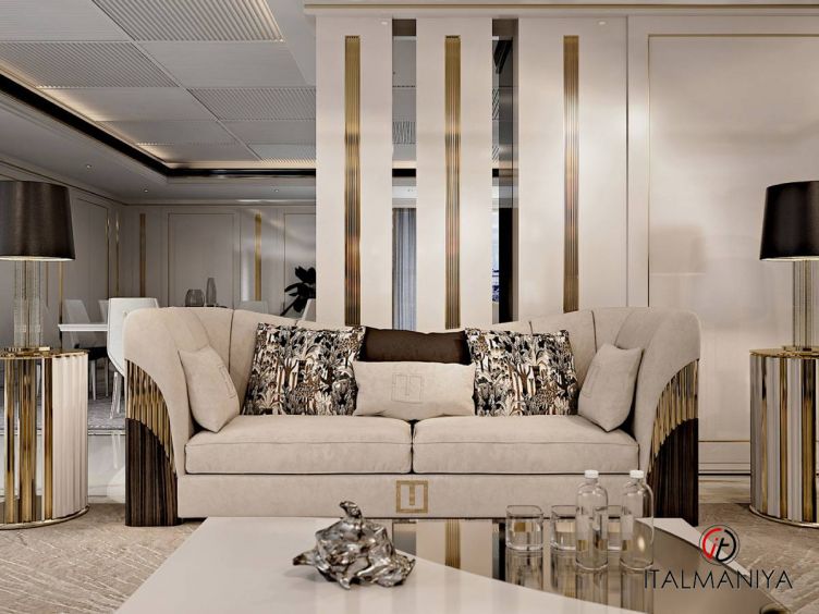 Фото 1 - Мягкая мебель Alisia фабрики Tomasella (производство Италия) из массива дерева в современном стиле