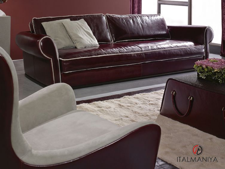Фото 1 - Мягкая мебель Oliver фабрики Ulivi (производство Италия) из массива дерева фиолетового цвета в современном стиле