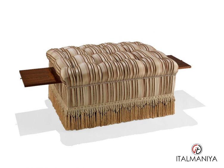 Фото 1 - Пуф S416 фабрики Francesco Molon из массива дерева в современном стиле