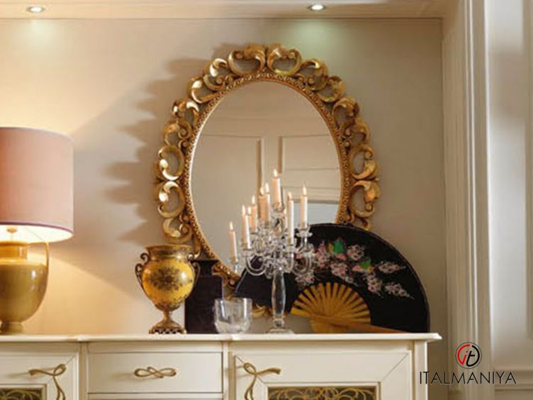 Фото 1 - Зеркало Memorie Veneziane золото фабрики Giorgiocasa из массива дерева в классическом стиле