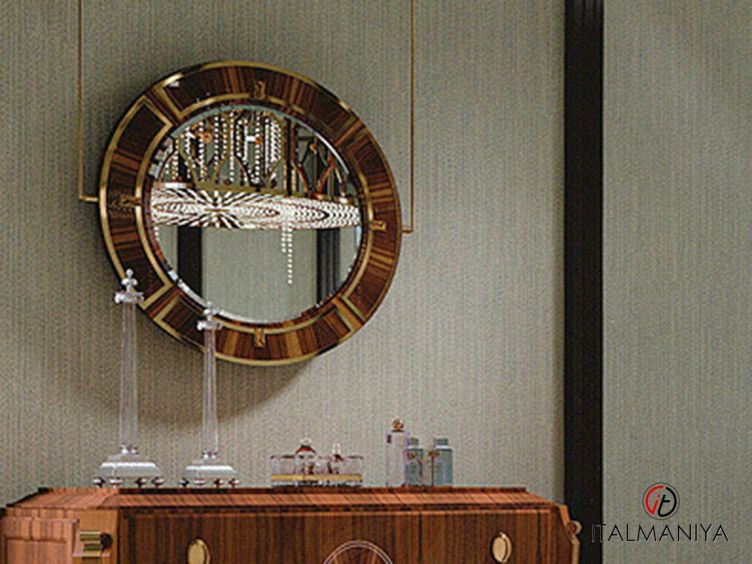 Фото 1 - Зеркало Daisy фабрики Bianchini из массива дерева в современном стиле
