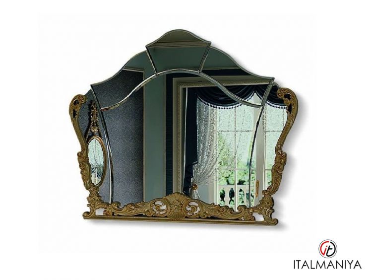 Фото 1 - Зеркало Vittoria 4622 фабрики Bakokko (производство Италия) в классическом стиле из массива дерева цвета слоновой кости