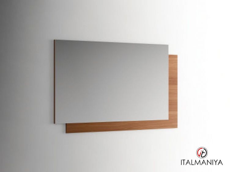 Фото 1 - Зеркало Class Lipari 9T204902L фабрики Tomasella (производство Италия) из МДФ цвета орехового дерева в современном стиле