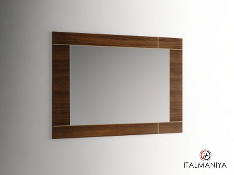 Фото 1 - Зеркало Class Panarea 9T204902P фабрики Tomasella (производство Италия) из МДФ коричневого цвета в современном стиле