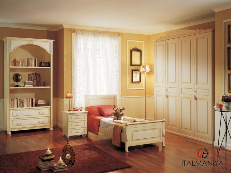 Фото 1 - Детская Single Rooms Pervinca фабрики Bernazzoli (производство Италия) из массива дерева в классическом стиле