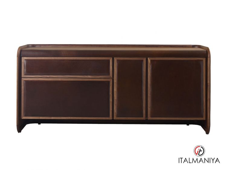 Фото 1 - Комод для гостиной Infinity фабрики Ulivi (производство Италия) из массива дерева коричневого цвета в современном стиле