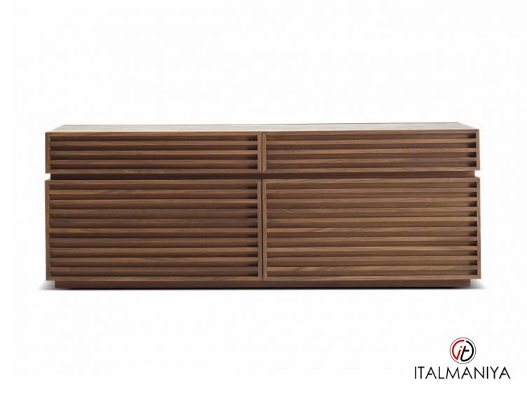 Фото 1 - Комод для гостиной Memos фабрики Ulivi (производство Италия) из массива дерева коричневого цвета в современном стиле
