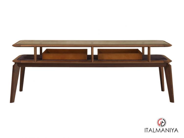 Фото 1 - Консоль Matthias фабрики Ulivi (производство Италия) из массива дерева коричневого цвета в современном стиле