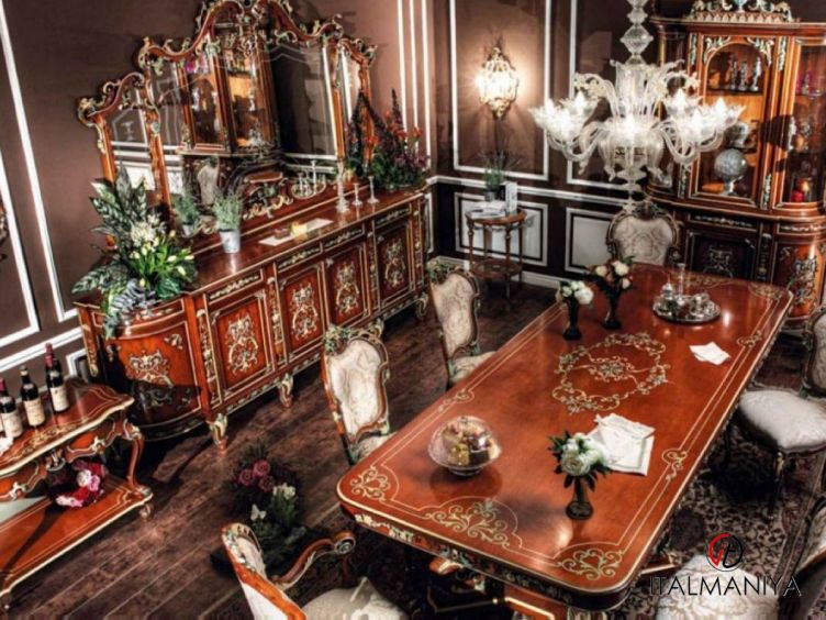 Фото 1 - Гостиная Spezia фабрики Asnaghi Interiors из массива дерева в стиле барокко