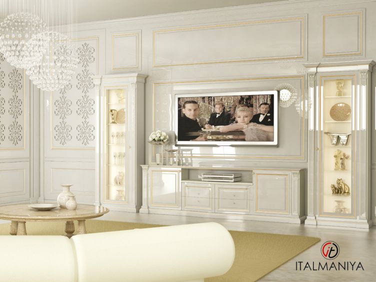 Фото 1 - Гостиная Regal Bellini фабрики Bernazzoli (производство Италия) из массива дерева белого цвета в классическом стиле