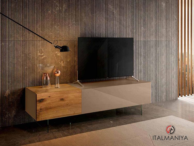 Фото 1 - Мебель под ТВ модульная система 36e8 фабрики Lago из массива дерева в современном стиле