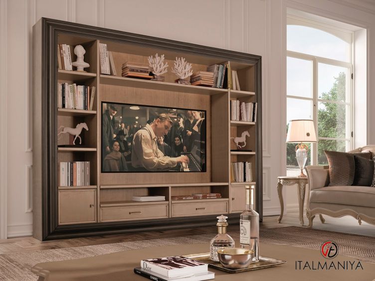 Фото 1 - Мебель под ТВ Timeless фабрики Scappini из массива дерева в классическом стиле