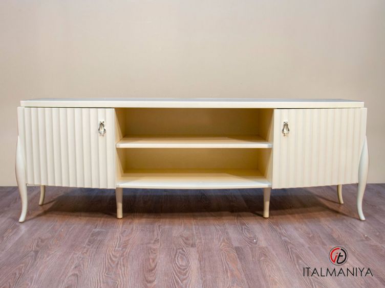 Фото 1 - Мебель под ТВ Rimini FB.TV.RIM.702 фабрики Fratelli Barri (производство Италия) из МДФ бежевого цвета в стиле арт-деко