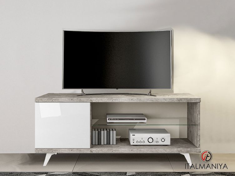 Фото 1 - Мебель под ТВ Treviso фабрики Status (производство Италия) из МДФ белого цвета в современном стиле