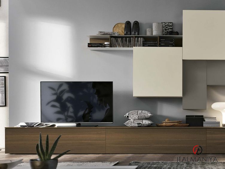 Фото 1 - Мебель под ТВ A106 фабрики Tomasella из МДФ в современном стиле