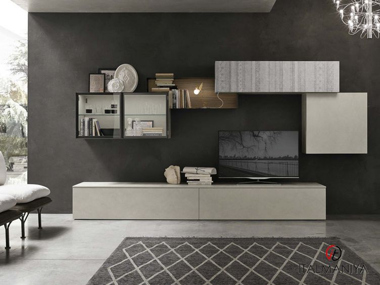 Фото 1 - Мебель под ТВ A123 фабрики Tomasella из МДФ в современном стиле