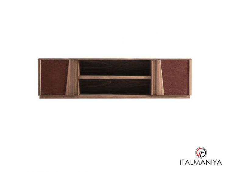 Фото 1 - Тумба под ТВ Abacus фабрики Ulivi (производство Италия) из массива дерева коричневого цвета в современном стиле