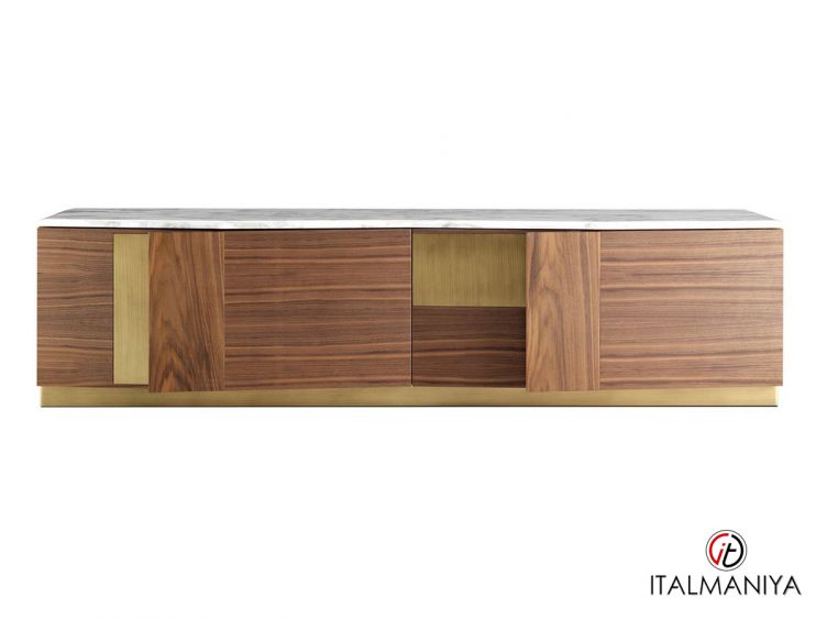 Фото 1 - Тумба под ТВ House фабрики Ulivi (производство Италия) из массива дерева коричневого цвета в современном стиле
