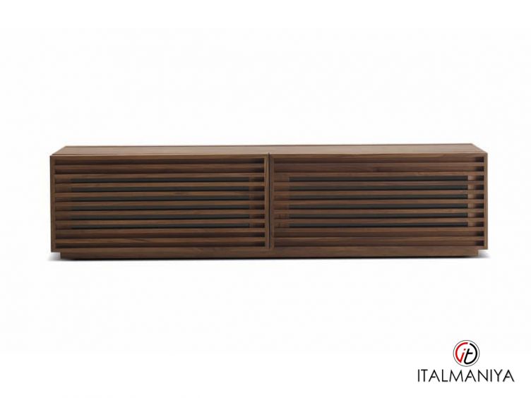 Фото 1 - Тумба под ТВ Memos фабрики Ulivi из массива дерева коричневого цвета в современном стиле