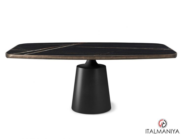 Фото 1 - Стол обеденный Yoda Keramik premium фабрики Cattelan Italia из металла в современном стиле