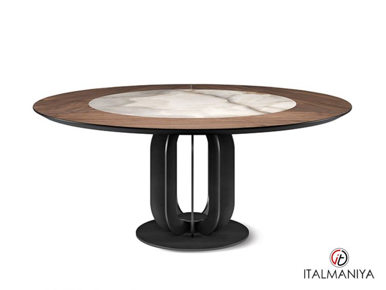 Фото 1 - Стол обеденный Soho ker-wood фабрики Cattelan Italia из металла в современном стиле