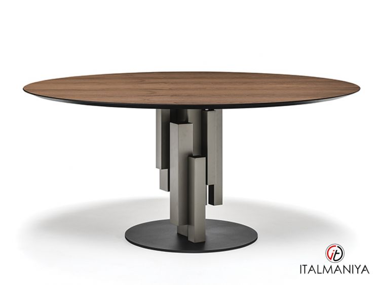 Фото 1 - Стол обеденный Skyline wood round фабрики Cattelan Italia из металла в современном стиле